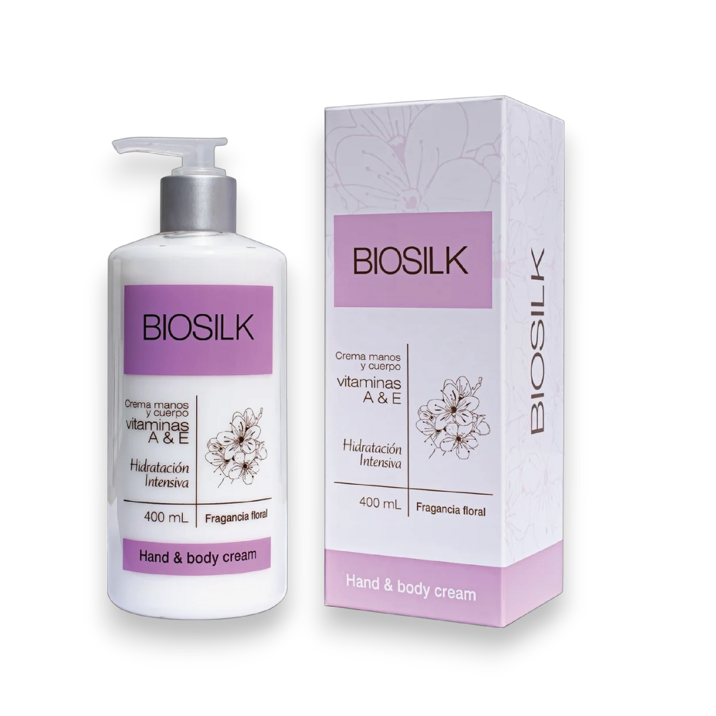 Crema manos y cuerpo Vitaminas A & E. Fragancia: floral