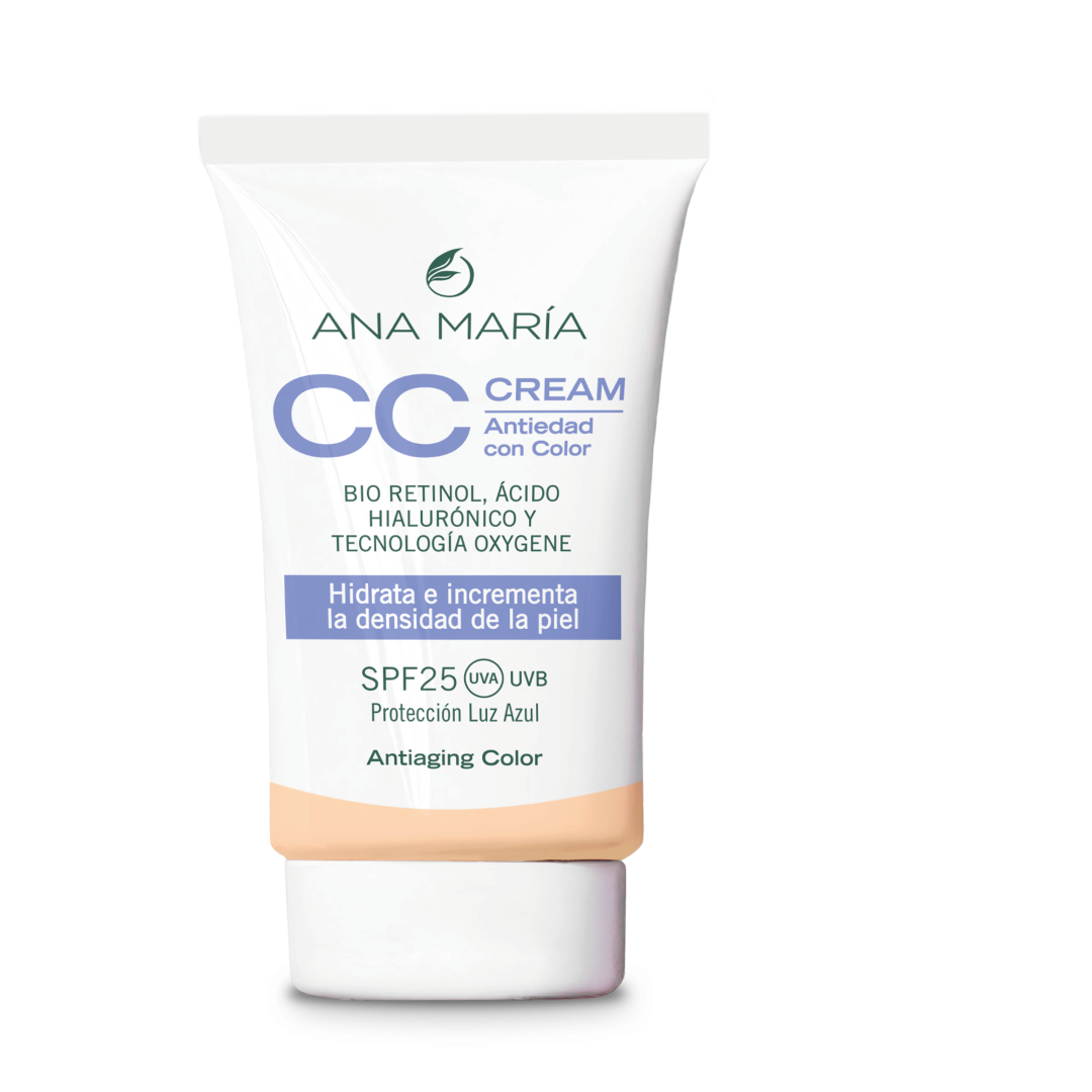 CC cream antiedad con color