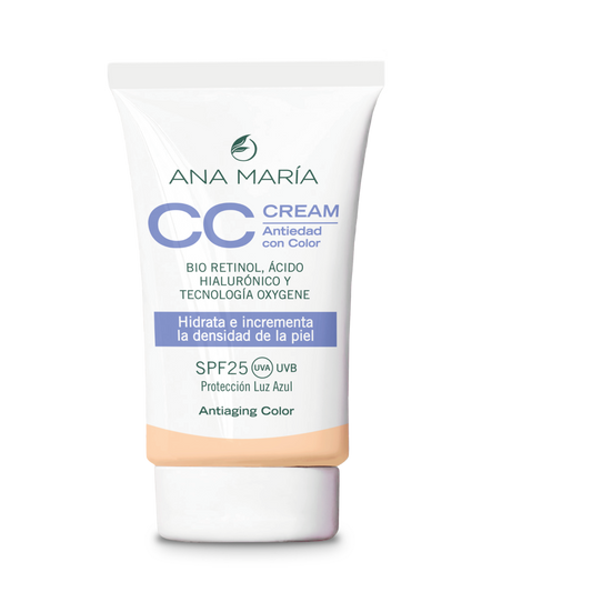 CC cream antiedad con color