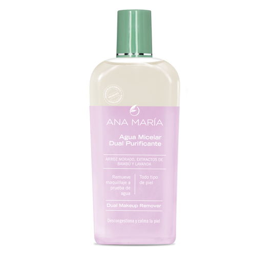 Agua micelar dual purificante