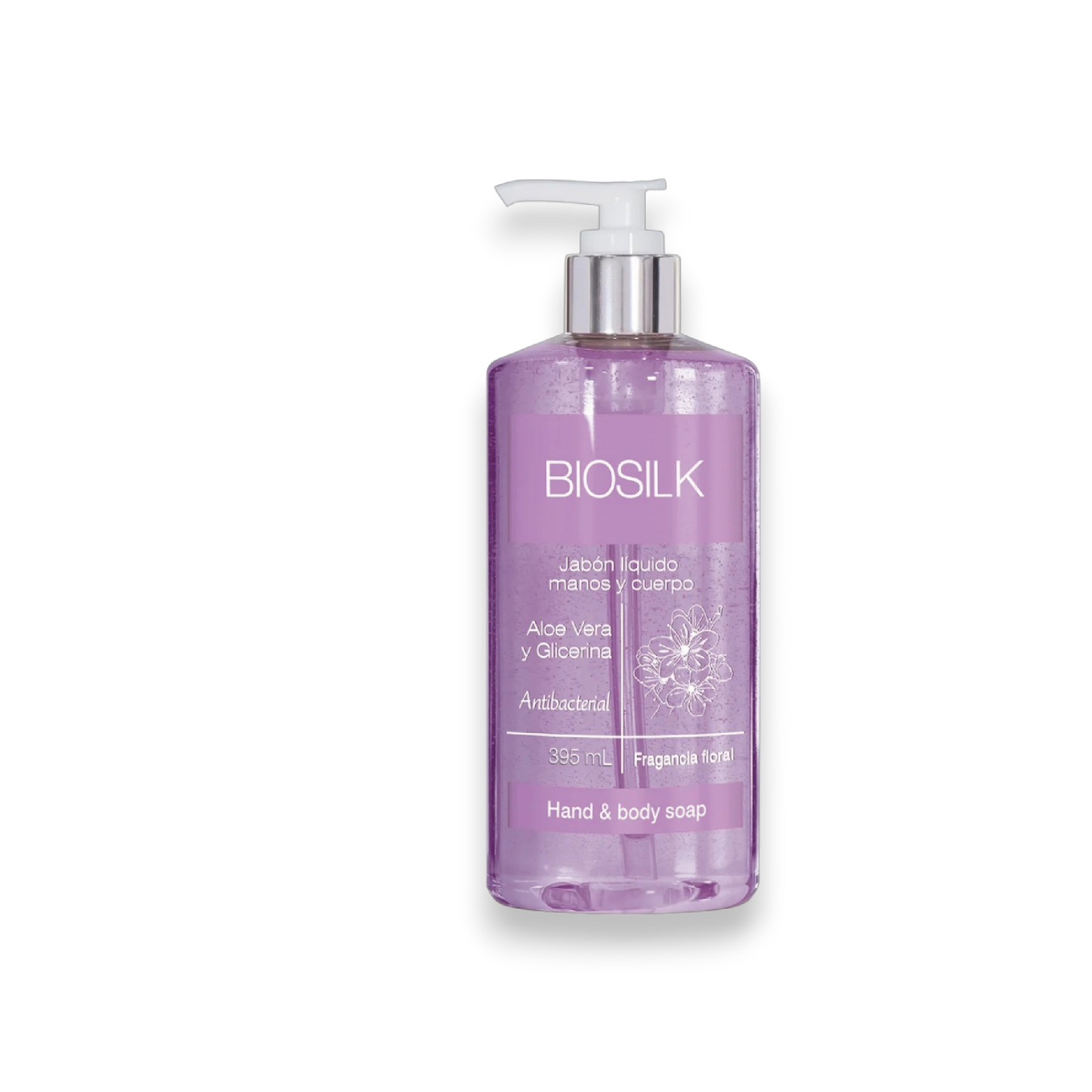 Jabón líquido manos y cuerpo. Fragancia: floral