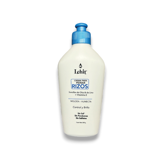 CREMA PARA PEINAR  RIZOS SEMILLAS DE CHIA & DE LINO + vitamina E