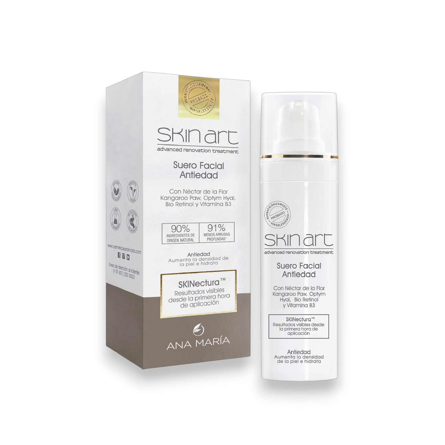 Suero facial antiedad